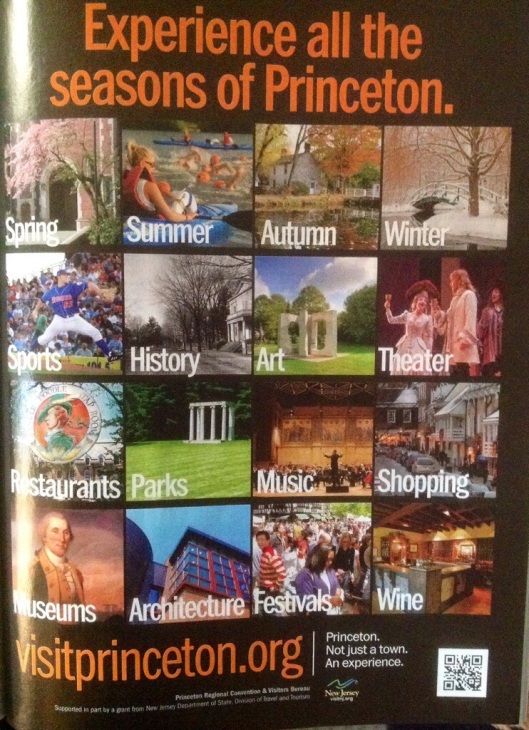 A very well done ad for Princeton, New Jersey makes it clear the destination is not just a single season destination.